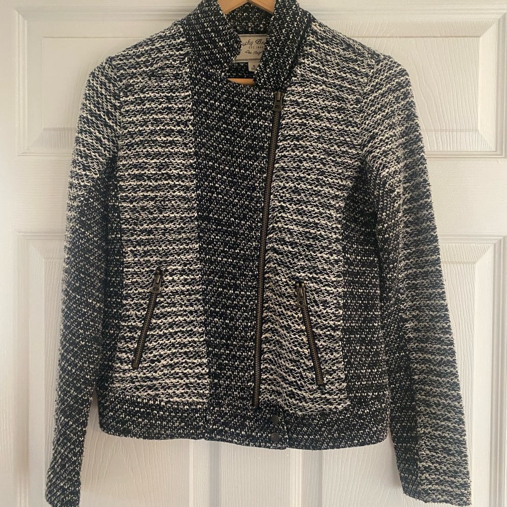 Lucky Brand Monochrome Textured Blazer